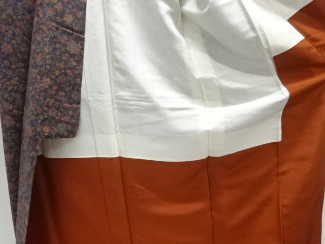  唐花模様小紋着物